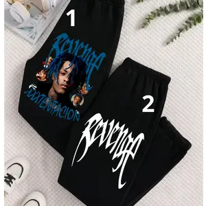 XXX Tenstacion Revenge Merch Inspired Sweatpants Unisex – Hip Hop Rapper Graphic Jogger Pants, Streetwear Casual Pants for Fans