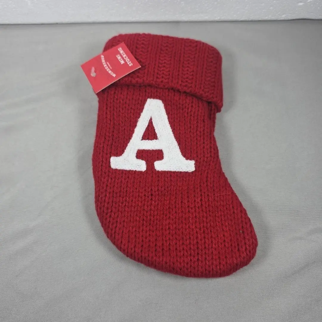 Wondershop Mini Knit Christmas Stocking – Letter A