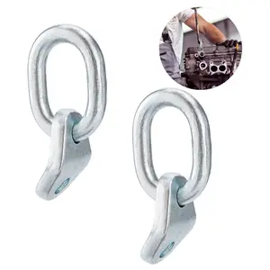 7100 Lifting Bracket Set 17700 lb Load Capacity 2/4 Sets Engine Lift Kit High Strength Durable Galvanized Surface Not Easy to Rust for Outboard Motor Parts