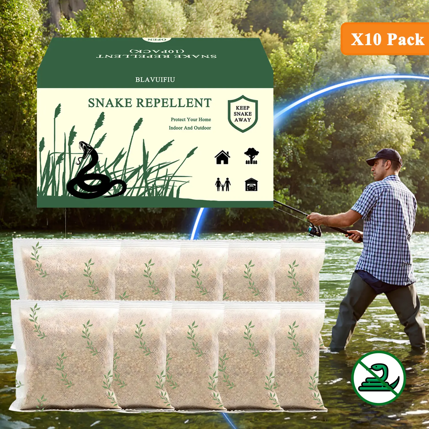 Natural Snake Repellent Set (10-piece pack)