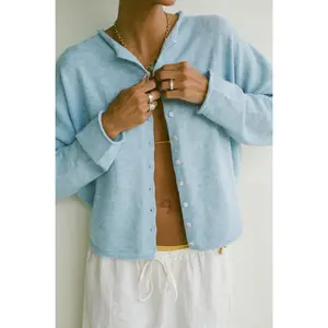 Free Falling Button Cardigan
