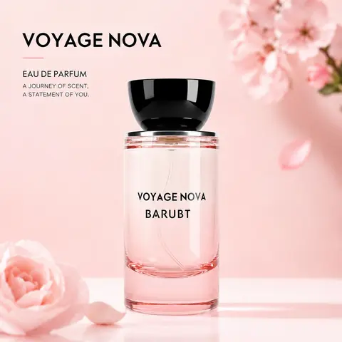 Voyage Nova | BARUBT | Rosy, fruity, floral | Perfume extract 50 ml | Long-lasting luxury fragrance | Women’s everyday perfume | Alluring summer vibes, Soho Chic