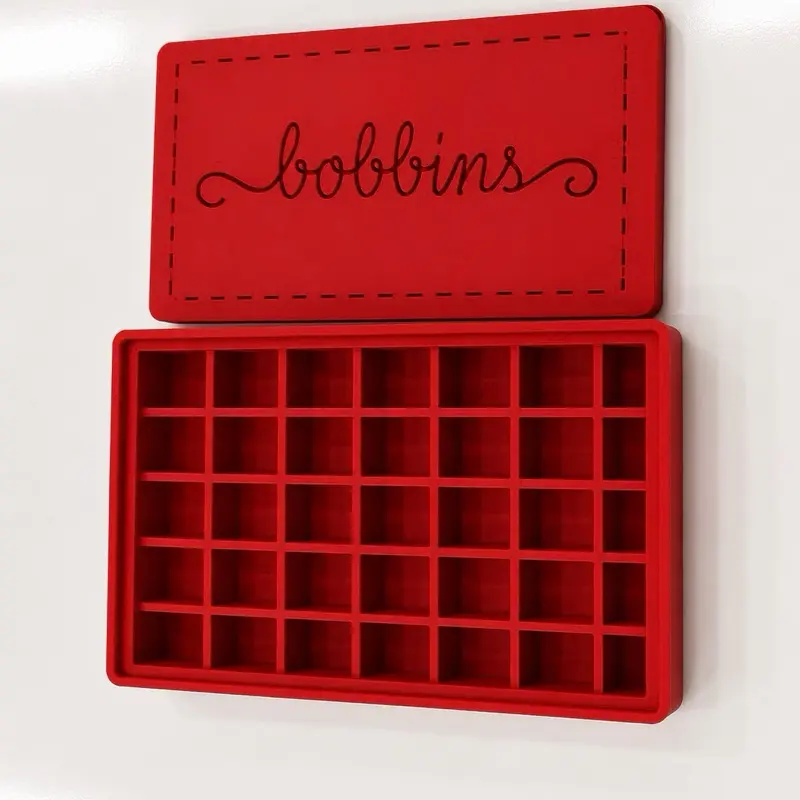 Bobbins Case with Secure Lid for Sewing Machines