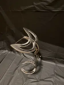 Handmade Horseshoe Hummingbird – Welded Metal Yard Art