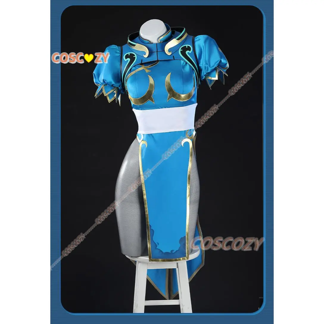 Overwatch Juno Linkage Chun-Li Cosplay Costume Sexy Lovely Uniform Halloween Party Role Play Outfit Women Dress