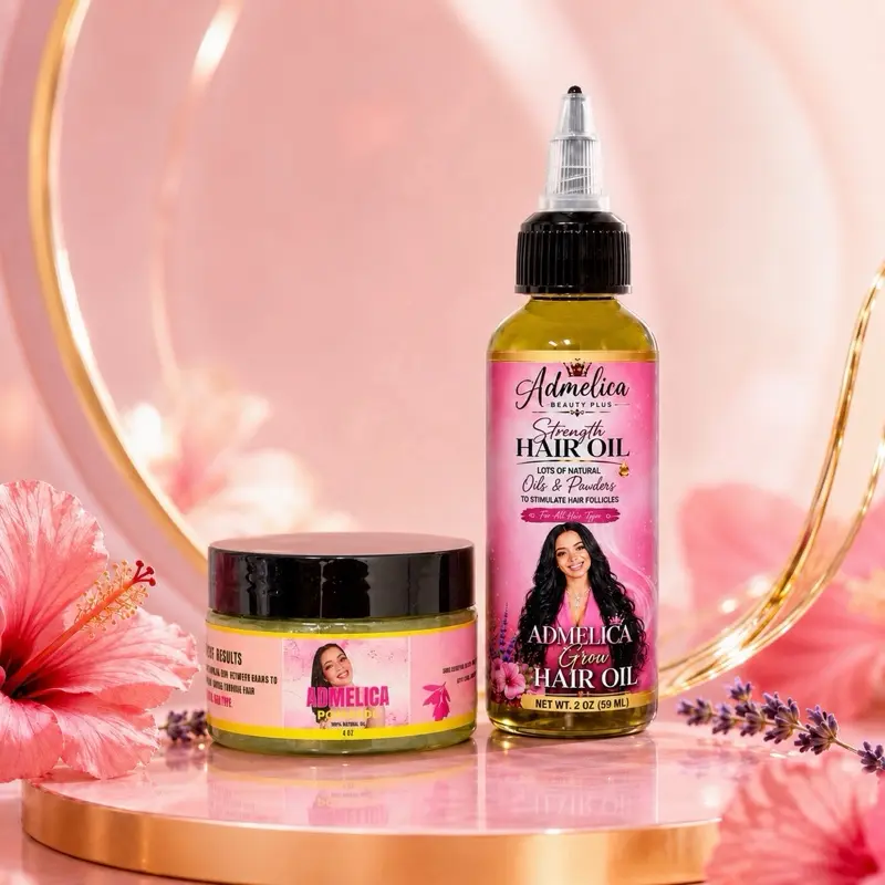 Oil 2 oz Hair Pomade 4 oz Set - Natural Hair Care for Healthy Locks