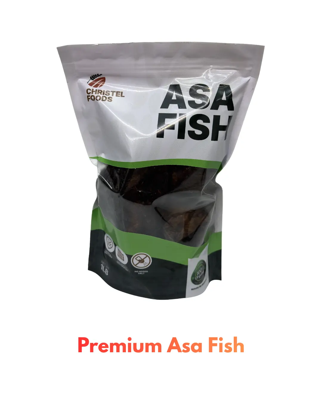 Christel Foods Premium Savory Dried Asa Fish - Traditional Smoked West African Variety, Natural Flavor, Dry Pantry Staple, Ambient-Storable Cooking Essential
