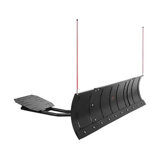 VEVOR Snow Plow Blade, 43 in/72 in Width Adjustable Snow Plow Kit, Easy to Detach, Universal Mount Plowing Attachment with Rubber Flaps, Heavy Duty Steel Blade, Compatible with Most UTV ATV