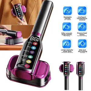 Compact 2-in-1 Garment Steamer & Iron, Mini Handheld Clothing Steamer with 15s Fast Heating, 5 Steam Levels, Ceramic Panel