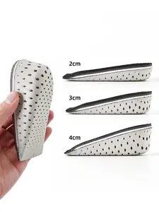 1 Pair Martin boots with height-raising insoles, Invisible Heightening Insoles, unisex, invisible, comfortable, breathable, odor-resistant, perfect for petite feet, never flattening, ideal for casual shoes, and sneakers