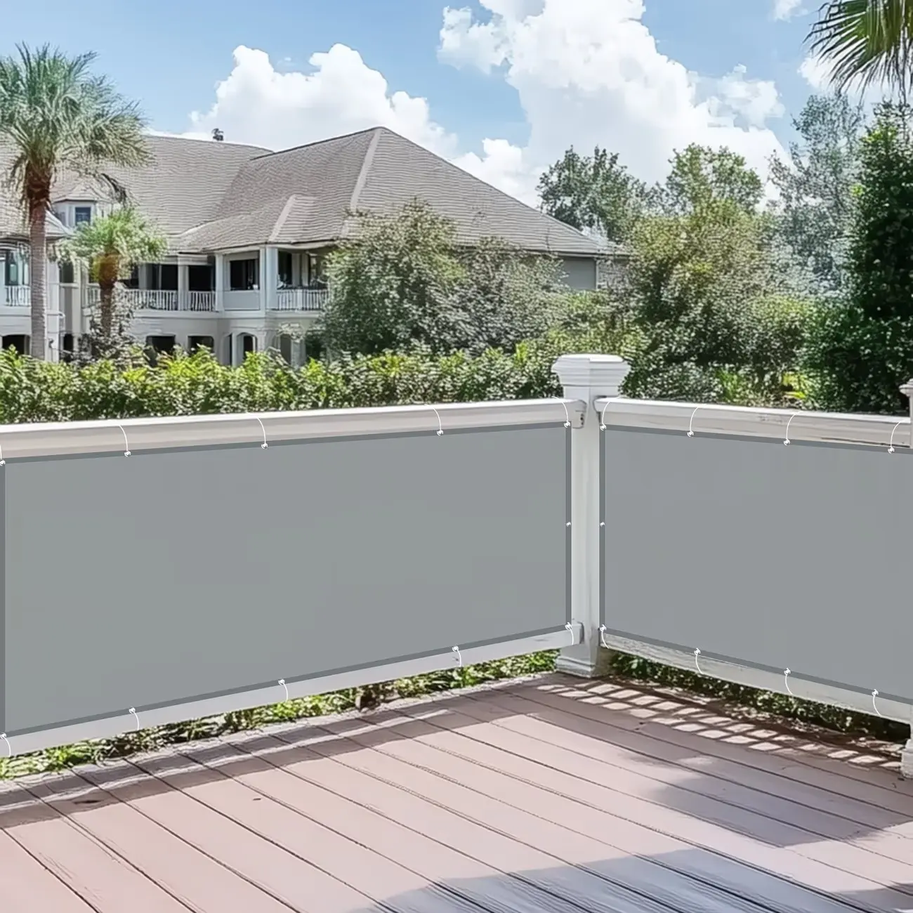 Outdoor Patio Oxford Privacy Screen Fence, Apartment Guard Rail Protector, Balcony Shade, High-Density Windproof Fabric, Sunshade Garden Fence Cloth, Outdoor Sun Shades For Patio, Sunshades For Patio