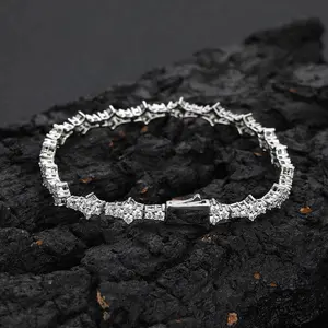 18K Gold Plated 6.5mm Copper Inlaid Cubic Zirconia Classic Tennis Bracelet, Perfect for Party, Holiday Wear, Unisex Gift
