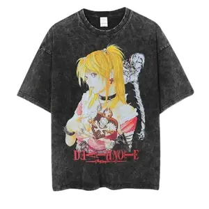 Misa Vintage Graphic Tees, Death Note Tshirt, Death Note Merch, Anime Clothing, Unisex Manga Anime Shirts Top Menswear Womenswear Streetwear 90s graphic good tees Casual American Short Sleeve T-shirt Cotton Fabric  Man  Menswear Soft Top