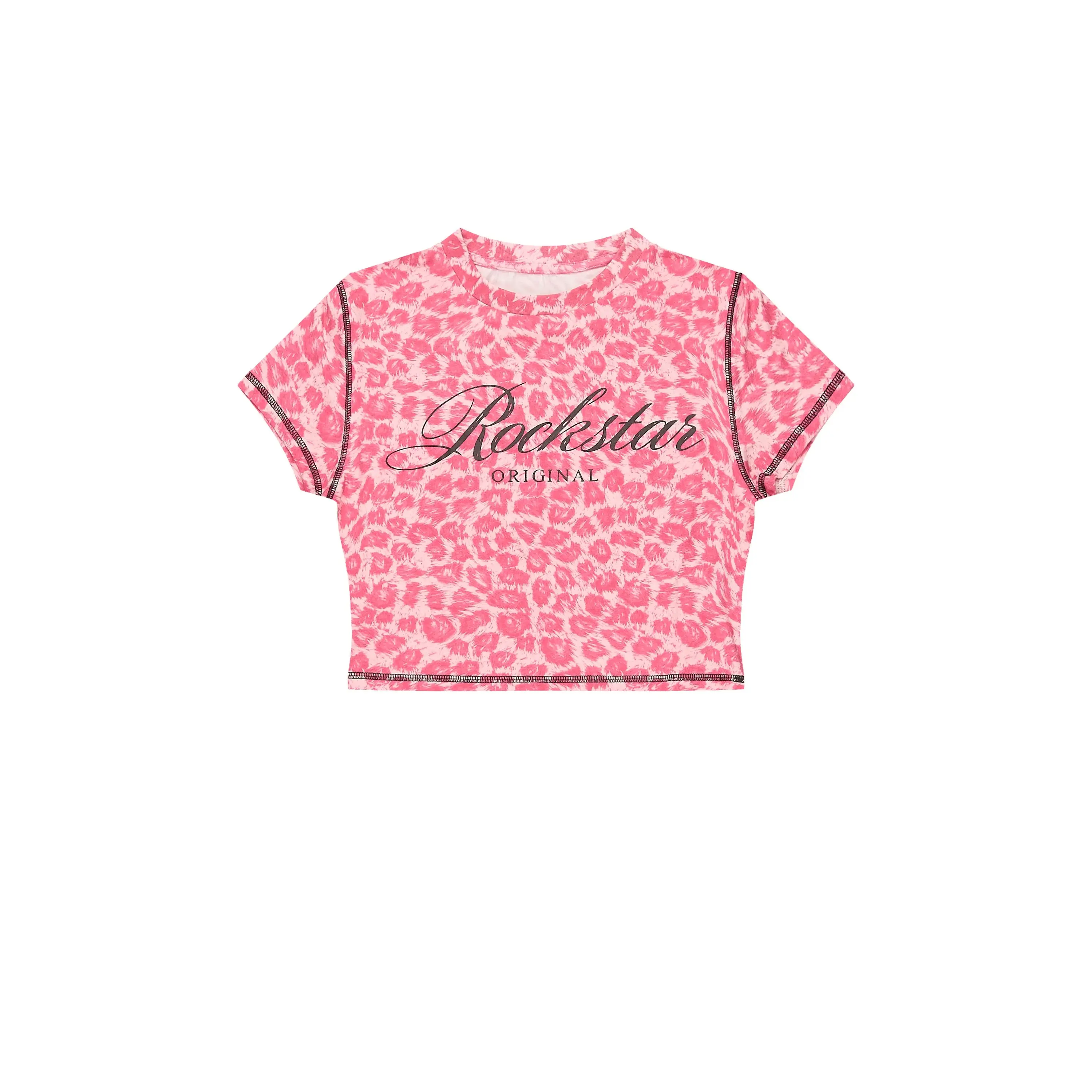 Sharae Pink Cheetah Baby Tee Shirt