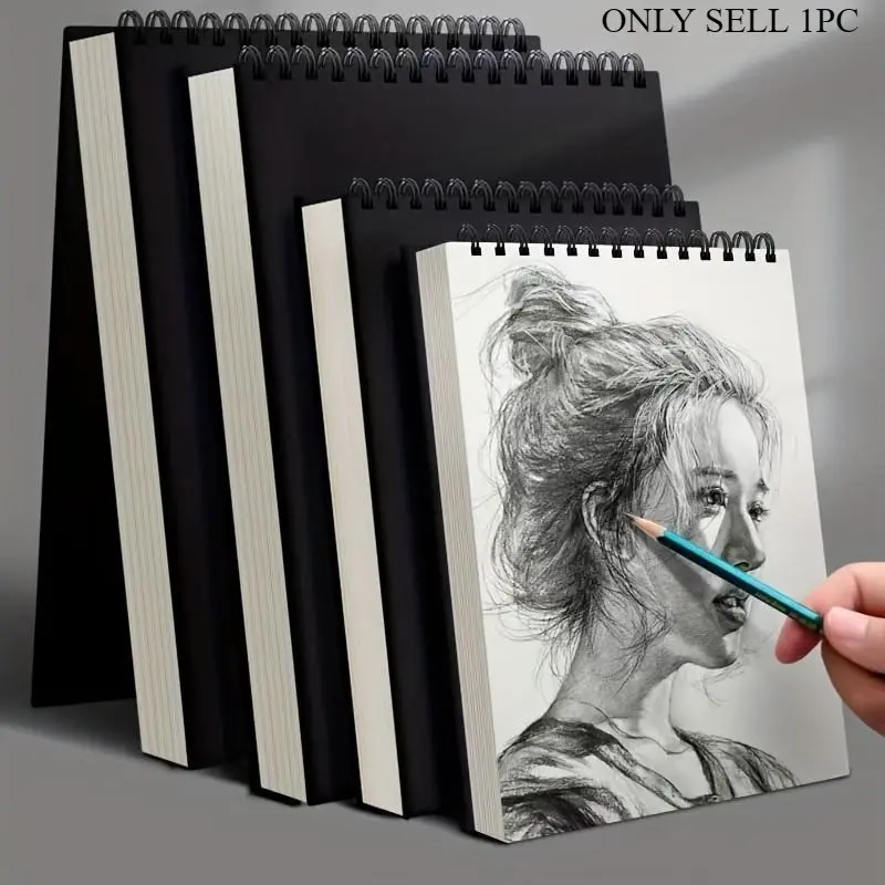 Sketch Book, Top Spiral Bound Sketch Pad, Durable Drawing Pad, 1 Pack 50-Sheets, Acid Free Art Sketchbook Artistic Drawing Painting Writing Paper For Adults Beginners Artists, Art Supplies