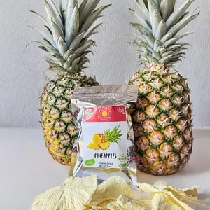 Pineapples Freeze Dried Pineapple Fruit Snack - 1 Pack in Plastic Packaging Natural Organic