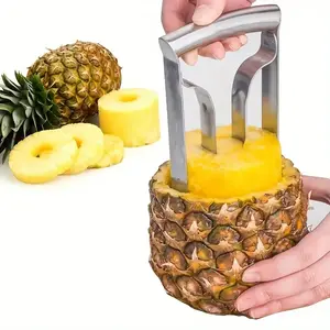 Pineapple Corer Slicer Tool, Durable Stainless Steel, Easy-To-Use Design, Comfort Grip Handle, Perfect for Home & Kitchen Use, Fruit Vegetable Slicer