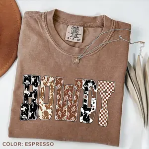 Comfort Colors Howdy Western T-shirt, Yee Haw Shirt, Cowgirls Tee, Country Cowboy TShirt, Southern Howdy Shirt, Western Clothes Gift for her Cowgirl