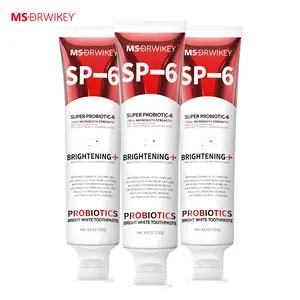 MSDRWIKEY SP-6 Probiotic Fresh Breath Toothpaste Set - 130g x 3 | Enamel Repair, Long-Lasting Freshness, Oral Care