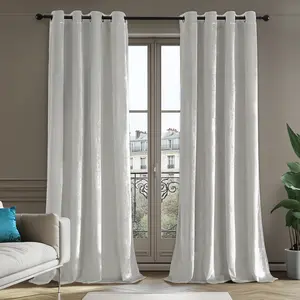 Deconovo Velvet Total Blackout Curtains – 2 Panels, Soft & Skin-Friendly, Thermal Insulated & Soundproof Drapes for Bedroom, Living Room & More