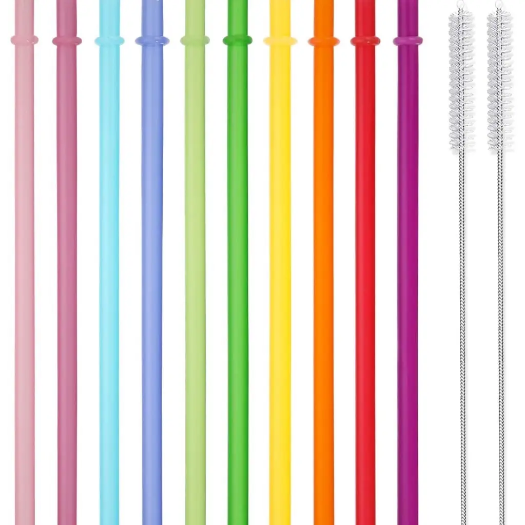 Color drinking straws