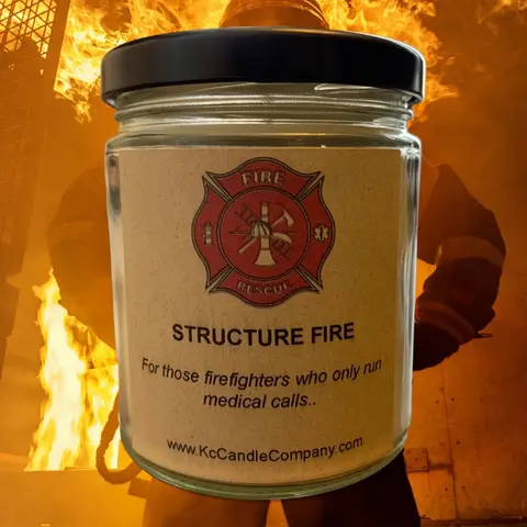 Structure Fire Candle