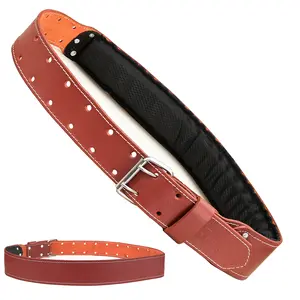 Leather Tool Belt for Men - 3 Inch Multipurpose Tool Belt with Foam Padded Belt (Size 34" to 49") Tool Belts
