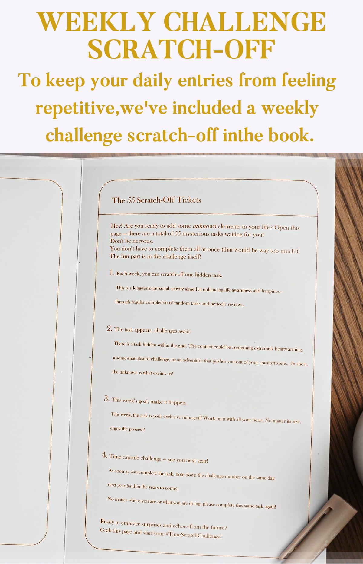 Echo Diary Guided Reflection Journal GTD Planner Hardcover Memory Book Smyth Sewn Lay Flat Notebook with Oxford Paper Scratch Off Weekly Challenges Moire Gift Box Self Growth Journal Daily Writing Diary Time Capsule Journal for Women and Men Echo Diary Guided Reflection Journal GTD Planner Hardcover Memory Book Smyth Sewn Lay Flat Notebook with Oxford Paper Scratch Off Weekly Challenges Moire Gift Box Self Growth Journal Daily Writing Diary Time Capsule Journal for Women and Men