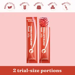 LeafStory Yerba + Apple Vinegar Reset Jelly (2 Sticks): Mixed Berry Flavor, Support Digestion, Gut Health, and Metabolism, Debloat, Natural Ingredients , Sugar-Free, Gluten-Free, Non-GMO, Gelatin-Free
