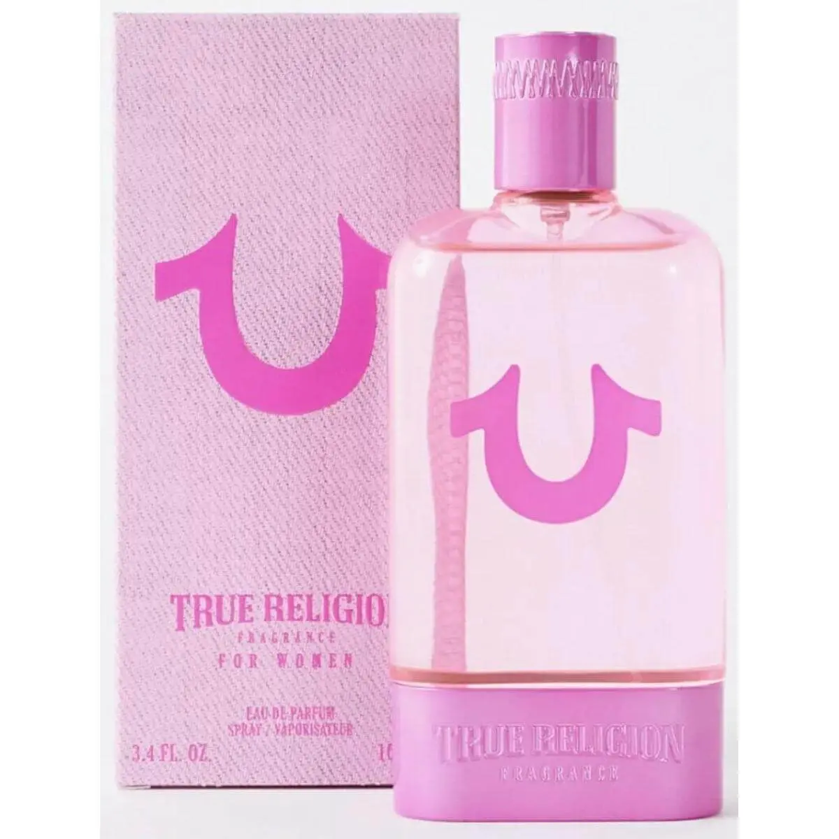 TRUE RELIGION Women's Elegant Floral Fruity Perfume - Pink Floral Citrus EDP, Sweet Aroma, Lightweight, 3.3/3.4 oz, New in Box, Floral Fruity Fragrance