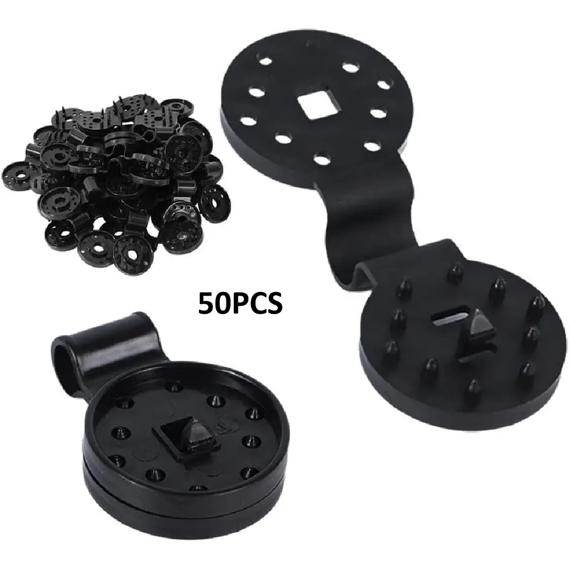 50PCS Shade Cloth Clips – Grommets for Shade Fabric & Net Mesh Cover, Outdoor Garden Accessories for Greenhouse, Backyard Sunblock, Camping Essentials, Strong Grip, Rust-Resistant, Easy to Attach & Remove, Secures Tarps, Nets & Covers Firmly