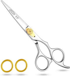 Nixcer 6.5" Hair Cutting Scissors – Razor Edge, Fine Adjustment, Stainless Steel Shears for Professional Use on Men, Women & Babies
