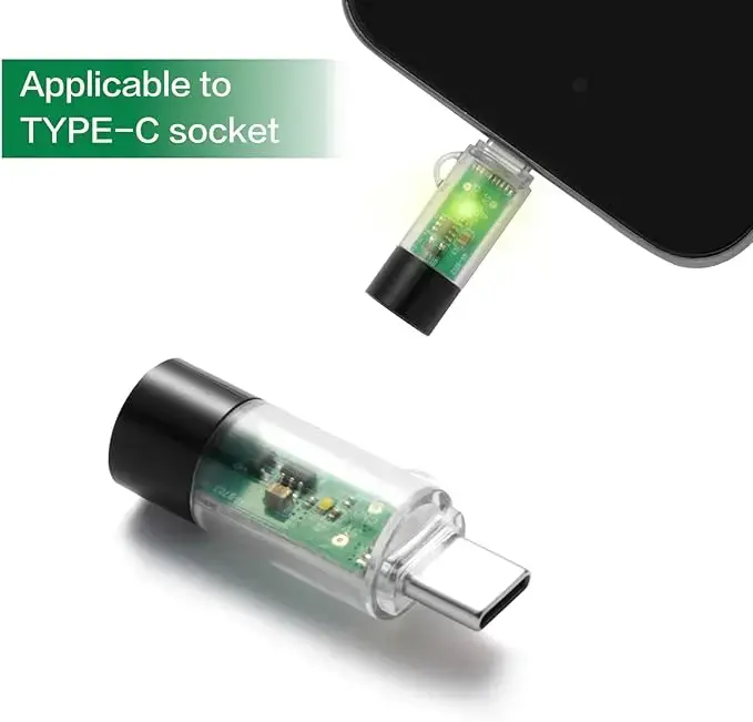 1× Type-C Phone Lighter - 1PCS Metal Traditional Electronic Lighter, Android Universal Wireless Silent Blowtorch, Adult Home/Festive Party Bag Gift Home Accessory