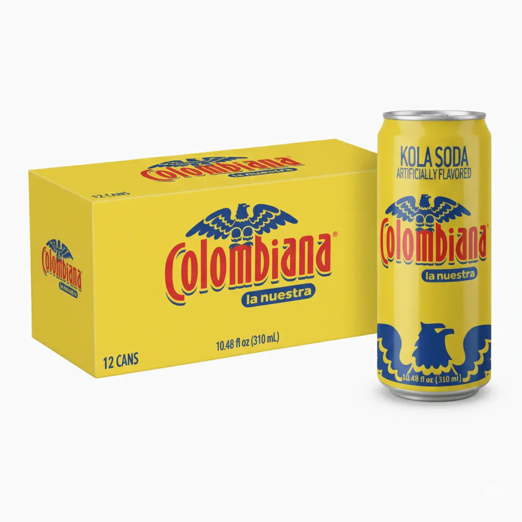 Colombiana la Nuestra Postobon Soda 12 Pack 10.5 oz. Cans - Imported from Colombia