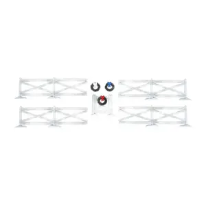 Department 56 - White Crossbuck Fence Set of 5