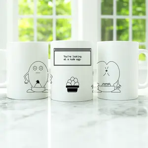 ITYSL Egg Game Skit Ceramic Mug, I Think You Should Leave Funny TV Show Parody Inspired Tim Robinson Sloppy Steaks Skit Comedy