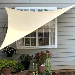 1pc Heavy Duty Triangle Shade Canvas- Outdoor Patio Shade Cloth, Multiple size options,Awning Canopy for A Cozy Environment. Best Choice for Patio, Garden, Pool Deck, Outdoor Coffee Table. Multiple Sizes Available, Styling, Easy To Install