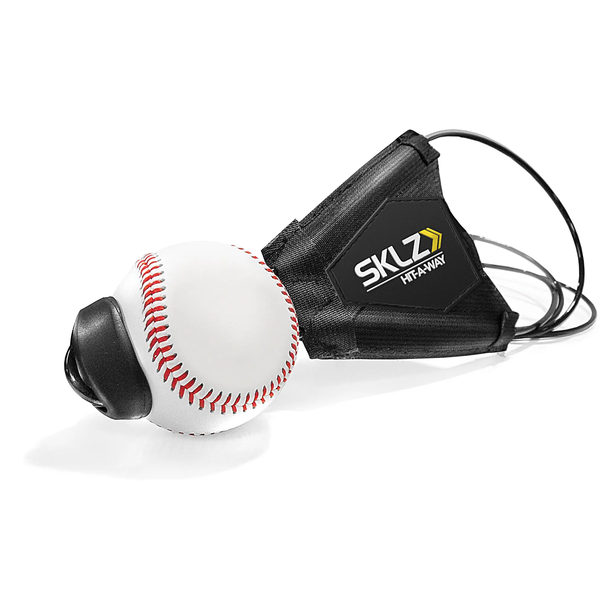 SKLZ Hit-A-Way Portable Baseball Batting Trainer, Baseball Training & Batting Practice Equipment - Velcro Straps for Real Pitches, No Ball Chasing, Enhances Swing Mechanics & Consistency (7.5in x 8.5in x 1.35in)