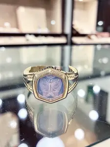 Kendra Scott Blair Butterfly Ring Rhodium White Crystal Size 7