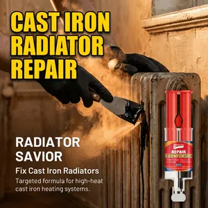Black Repair Epoxy Paste Cast Pipe Leak Sealant Heavy Duty Metal Putty