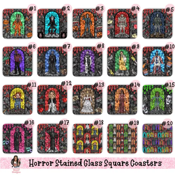 Horror Square Coasters