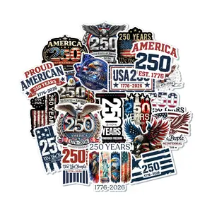 USA 250 Years (1776–2026) Sticker Pack — 20pc Limited Edition Vinyl Set