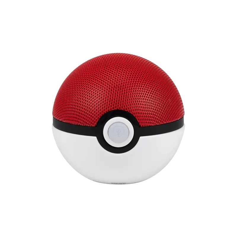 Pokémon Portable Pokéball Bluetooth Speaker - Wireless Audio Device for Fans, Rechargeable Battery, USB-C Port & Cable, High-Quality Streaming, Smartphone/Tablets Compatibility, Charging Support, Answer & End Calls, Ideal Gift for All Ages