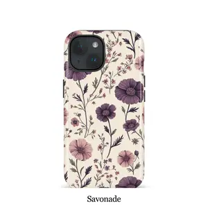 Artistic Rustic Floral Finish Cellphone Casing - Shockproof, Waterproof Protective Shell Accessory for iPhone 17,16PM,15PM,13,13 Mini,12,11,XS Max,7,SE2