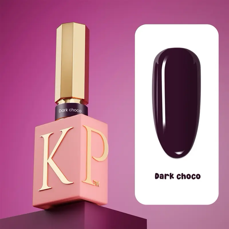 Gel polish dark choco