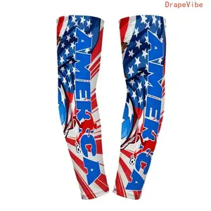 2026 World Cup Fan Arm Sleeves Sun Protection Breathable Stretch Team Spirit Wear Soccer Stadium Accessories For Usa Mexico Canada Supporters