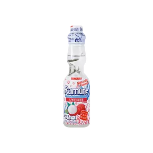 SANGARIA Japanese Lychee Flavor Ramune Soda - 200ml Refreshing Drink