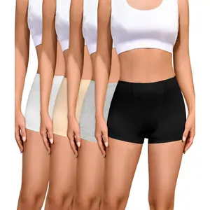 Cotton Boyshort Underwear for Women Cotton Boxer Briefs for Women Underwear Shorts 4 Pack