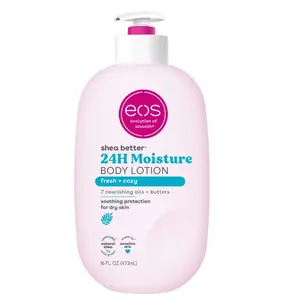 eos Shea Better Body Lotion- Fresh & Cozy, 24H Moisture for Dry Skin, 16 fl oz