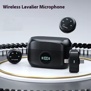 Wireless Dual Microphone Clip with Noise Reduction